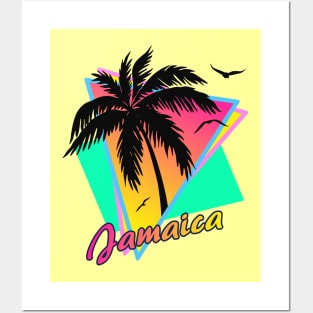 Jamaica Cool 80s Sunset Posters and Art